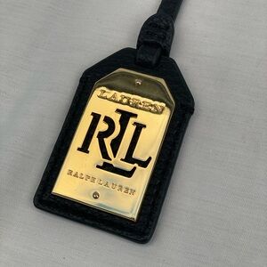Lauren Ralph Lauren / Black and Gold Tag / LRL logo key fog